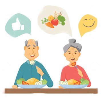 dibujo personas comiendo