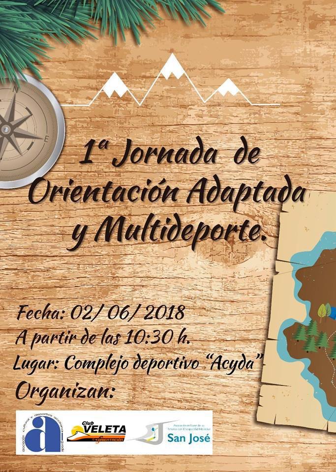 Cartel 1ª Jornada de Orientación Adaptada y Multideporte