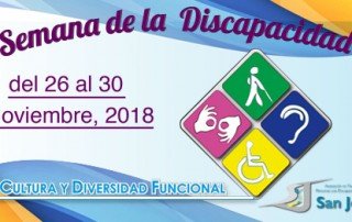 Cartel actividades programadas semana de la discapacidad