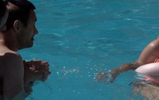 Actividades en la piscina del grupo de desarrollo integral
