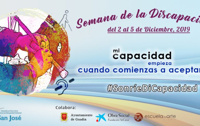 cartel actividades semana de la discapacidad 2019