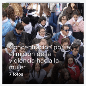 Galería de fotos de la concentración contra la violencia hacia la mujer