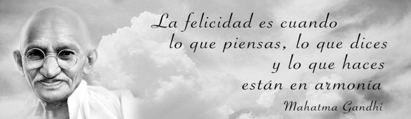 Gandhi y su concepto de la felicidad