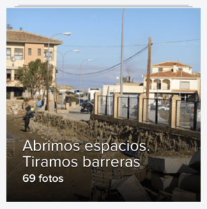 Galería de fotos del acto simbólico de derribo del muro