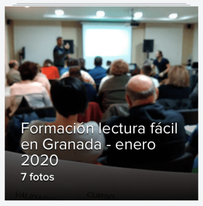 Galería de fotos de la formación en lectura fácil